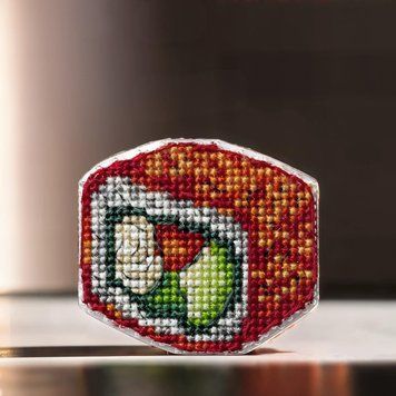 Plastic Cross-Stitch Kit &ndash; "California Sushi" (Double-Sided) FLX-069
