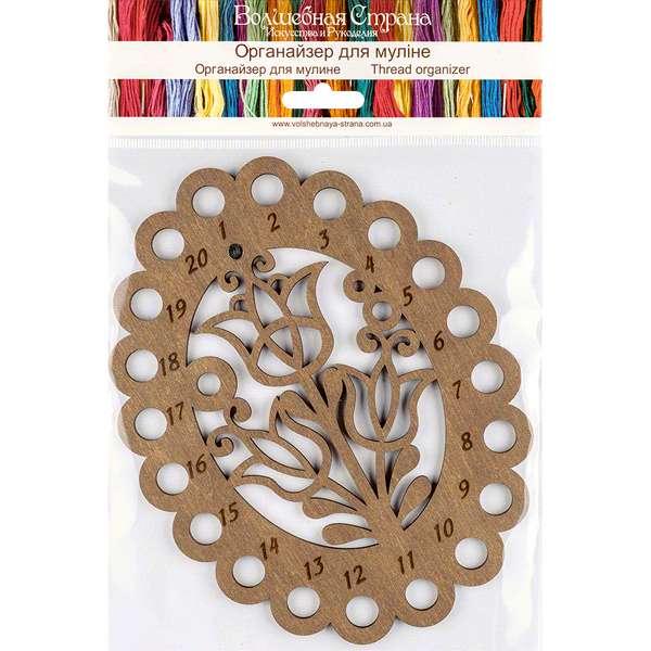 Floss Organizer &ndash; &ldquo;Tulip Tenderness&rdquo; FLZ(F)-019