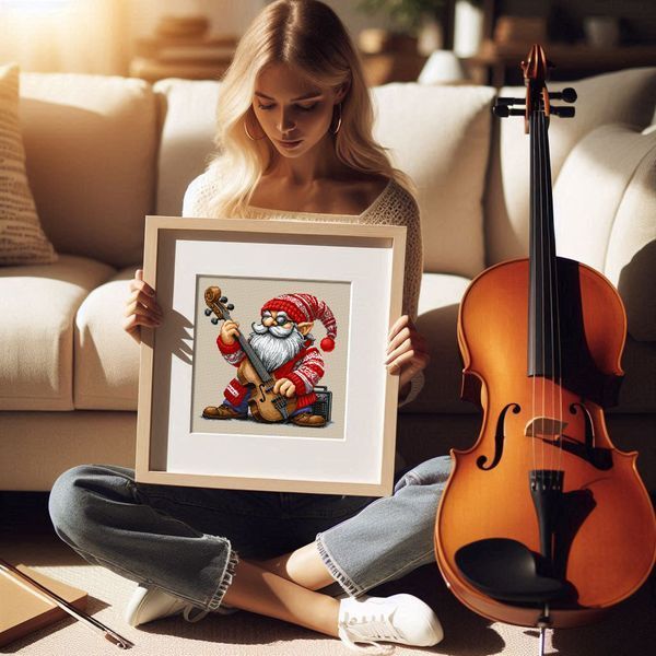 Cross-Stitch Pattern &ndash; "Gnomes Band". A set of three Cross-Stitch Patterns. WLP-040