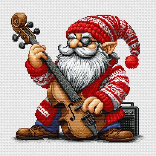 Cross-Stitch Pattern &ndash; "Gnomes Band". A set of three Cross-Stitch Patterns. WLP-040