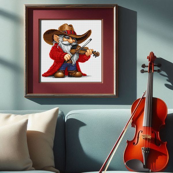 Cross-Stitch Pattern &ndash; "Gnomes Band". A set of three Cross-Stitch Patterns. WLP-040