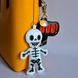 Faux Leather Bead Embroidery Kit &ndash; &ldquo;Bag Charm White Skeleton&rdquo; FLBB-200 FLBB-200 photo 1