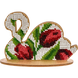 Wooden Bead Embroidery Kit &ndash; &ldquo;Swan&rdquo; FLK-104 FLK-104 photo 1
