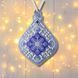 Faux Leather Bead Embroidery Kit &ndash; &ldquo;Icicle Christmas Ornament&rdquo; (Double-Sided) FLBB-165 Light Blue FLBB-165 photo 1