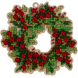 Wooden Bead Embroidery Kit &ndash; &ldquo;Christmas Ornament &ndash; Holiday Wreath&rdquo; FLK-386 FLK-386 photo 2
