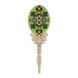Wooden Bead Embroidery Topper &ndash; &ldquo;Green Easter Egg&rdquo; FLK-538 FLK-538 photo 3