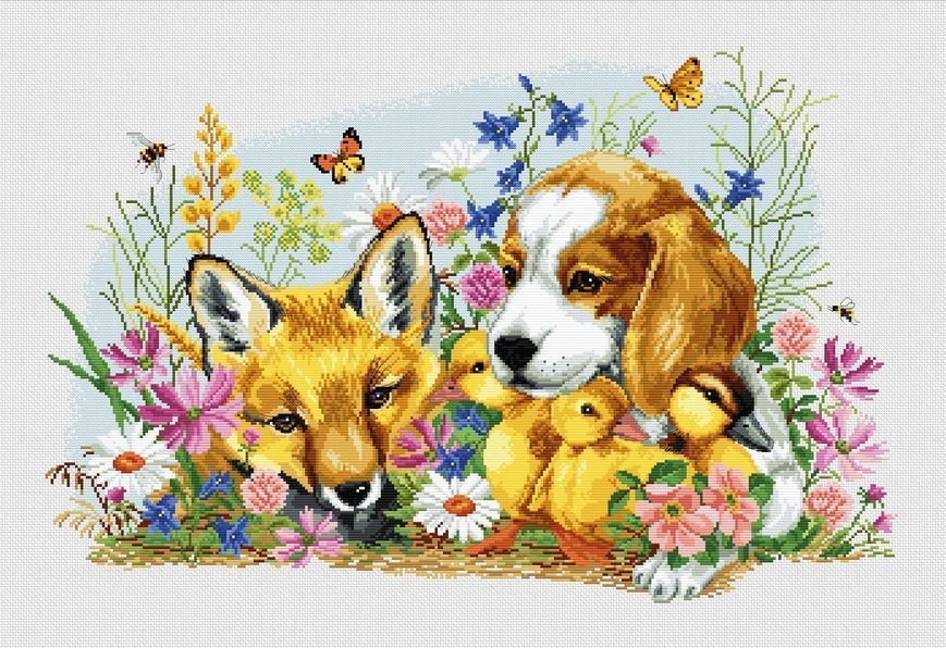 Cross-Stitch Pattern &ndash; "Floral Dreams" WLP-097