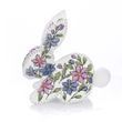 Faux Leather Cross-Stitch Kit &ndash; &ldquo;Rabbit with Floral Pattern&rdquo; FLHL-120 FLHL-120 photo 10