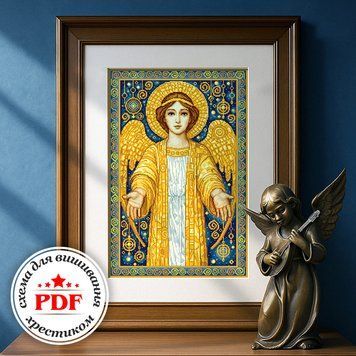 Cross-Stitch Pattern &ndash; "Christmas Angel" WLP-084