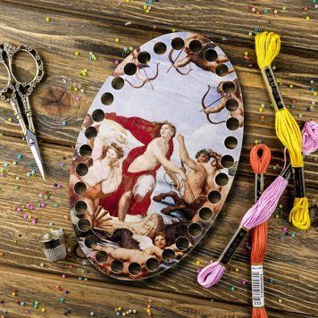 Floss Organizer &ndash; &ldquo;The Triumph of Galatea, Oval&rdquo; FLZ(P)-039