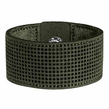 Faux Leather Embroidery Blank – “Bracelet" (2.6 × 17 cm) FLBE(BB)-041 Khaki
