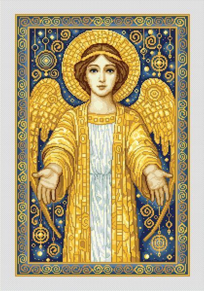Cross-Stitch Pattern &ndash; "Christmas Angel" WLP-084