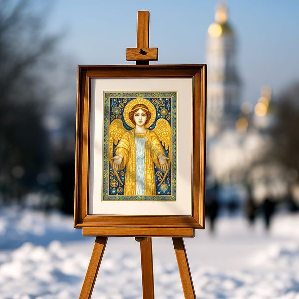 Cross-Stitch Pattern &ndash; "Christmas Angel" WLP-084