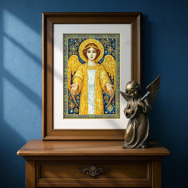Cross-Stitch Pattern &ndash; "Christmas Angel" WLP-084
