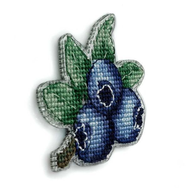 Plastic Cross-Stitch Kit &ndash; "Blueberry" (Double-Sided) FLX-070