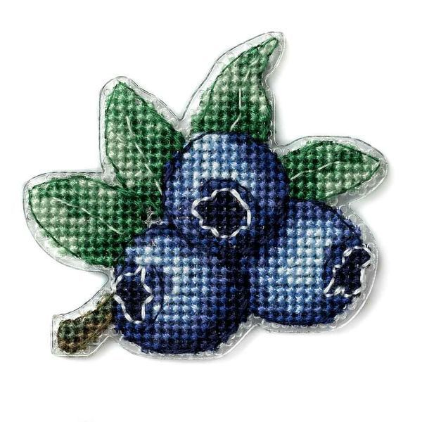 Plastic Cross-Stitch Kit &ndash; "Blueberry" (Double-Sided) FLX-070