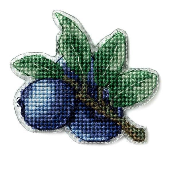 Plastic Cross-Stitch Kit &ndash; "Blueberry" (Double-Sided) FLX-070
