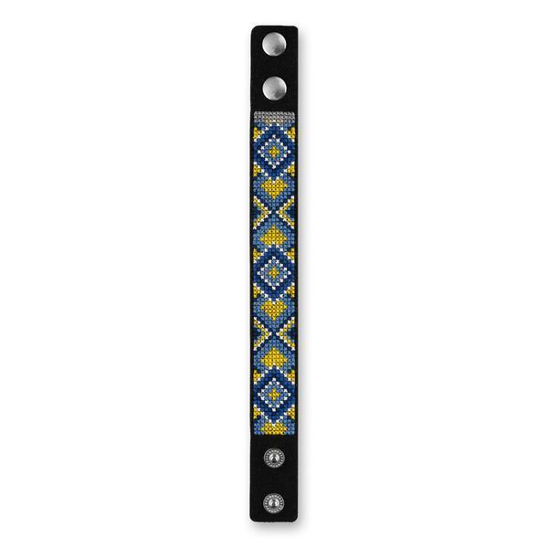Faux Leather Cross-Stitch Kit &ndash; &ldquo;Bracelet&rdquo; (2.2 &times; 22 cm) FLHL-054 Black