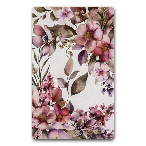 Bead Organizer With Wooden Lid &ndash; &ldquo;Flowers, Rectangular&rdquo; FLZB-211