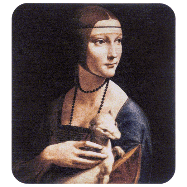 Thread Catcher Square &ndash; &ldquo;Lady with an Ermine&rdquo; FLZB(N)-066