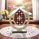 Wooden Bead Embroidery Kit &ndash; &ldquo;Easter Egg &ndash; Ruby Red & Gold Ornament&rdquo; FLK-609 FLK-609 photo 1