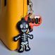 Faux Leather Bead Embroidery Kit &ndash; &ldquo;Bag Charm Black Skeleton&rdquo; FLBB-201 FLBB-201 photo 1