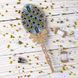 Wooden Bead Embroidery Topper &ndash; &ldquo;Blue & White Easter Egg&rdquo; FLK-539 FLK-539 photo 1