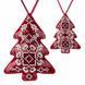 Faux Leather Bead Embroidery Kit &ndash; &ldquo;Christmas Tree Ornament&rdquo; (Double-Sided) FLBB-166 Red FLBB-166 photo 2