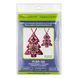 Faux Leather Bead Embroidery Kit &ndash; &ldquo;Christmas Tree Ornament&rdquo; (Double-Sided) FLBB-166 Red FLBB-166 photo 6