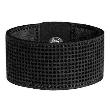 Faux Leather Embroidery Blank – “Bracelet" (2.6 × 17 cm) FLBE(BB)-042 Black