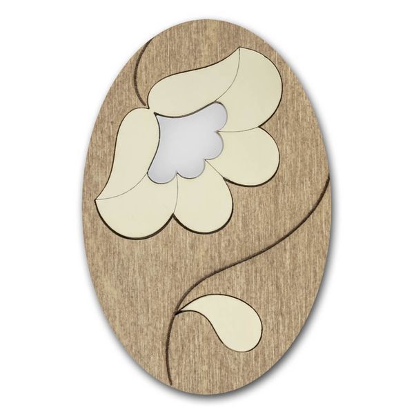 Magnetic Needle Case Oval &ndash; &ldquo;Golden Flower&rdquo; FLZB(N)-187