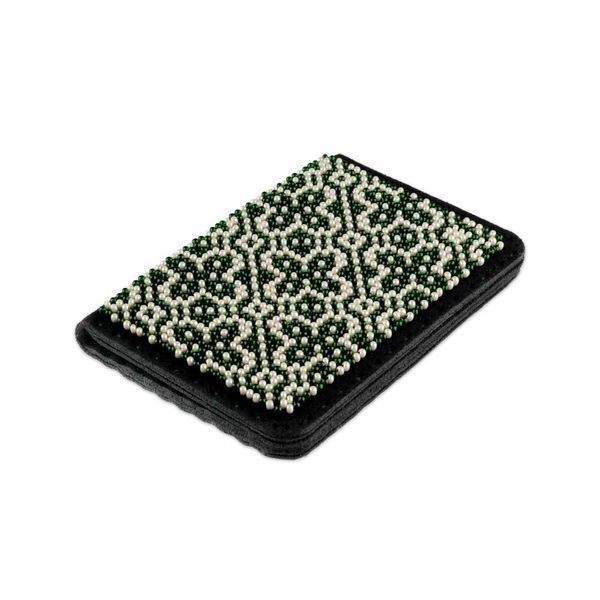 Faux Leather Bead Embroidery Kit &ndash; &ldquo;ID Card Cover&rdquo; FLBB-074 Black