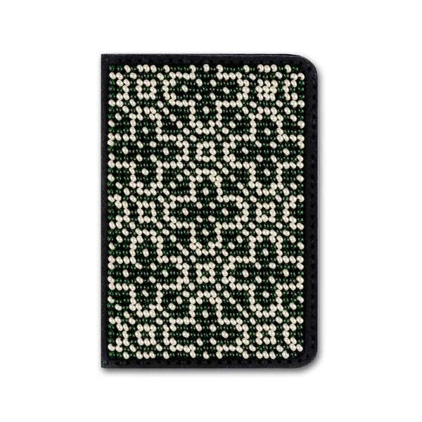 Faux Leather Bead Embroidery Kit &ndash; &ldquo;ID Card Cover&rdquo; FLBB-074 Black