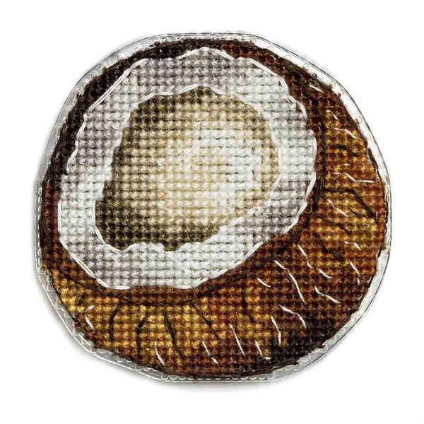 Plastic Cross-Stitch Kit &ndash; "Coconut" (Double-Sided) FLX-071