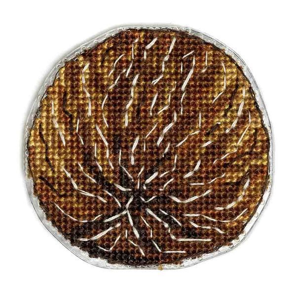 Plastic Cross-Stitch Kit &ndash; "Coconut" (Double-Sided) FLX-071