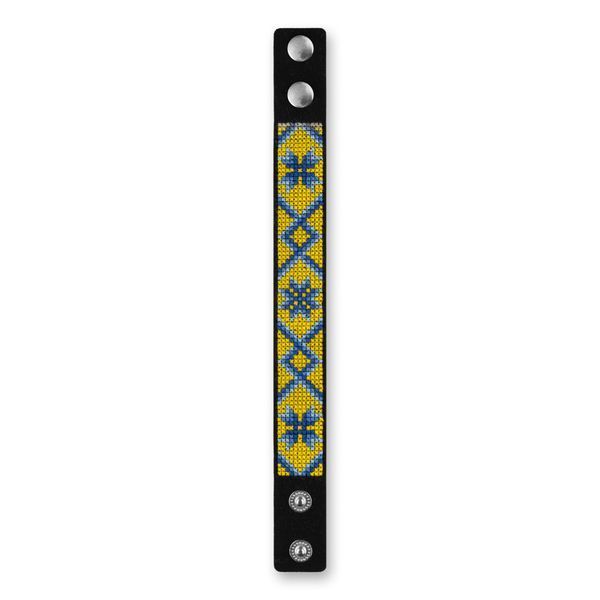 Faux Leather Cross-Stitch Kit &ndash; &ldquo;Bracelet&rdquo; (2.2 &times; 22 cm) FLHL-055 Black