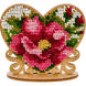 Wooden Bead Embroidery Kit &ndash; &ldquo;Heart&rdquo; FLK-106 FLK-106 photo 1