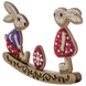 Wooden Bead Embroidery Kit &ndash; Rocking Ornament &ldquo;Bunnies in the Meadow&rdquo; FLK-438 FLK-438 photo 5