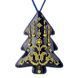 Faux Leather Bead Embroidery Kit &ndash; &ldquo;Christmas Tree Ornament&rdquo; (Double-Sided) FLBB-167 Blue FLBB-167 photo 5