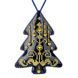 Faux Leather Bead Embroidery Kit &ndash; &ldquo;Christmas Tree Ornament&rdquo; (Double-Sided) FLBB-167 Blue FLBB-167 photo 4