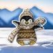 Plastic Cross-Stitch Kit &ndash; "Christmas Ornament &ndash; Penguin In Hat" FLX-016 FLX-016 photo 1