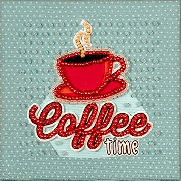 Bead embroidery magnet FLA-007