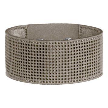 Faux Leather Embroidery Blank – “Bracelet" (3 × 22 cm) FLBE(BB)-043 Beige