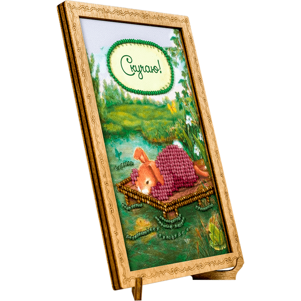 Card for beadwork FLO-009