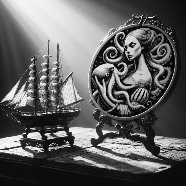 Cross-Stitch Pattern &ndash; "Lady of the Deep" WLP-024