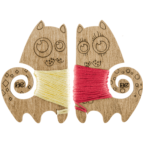 Floss Bobbins &ndash; &ldquo;Cats&rdquo; FLC-084(S) (6 pcs)