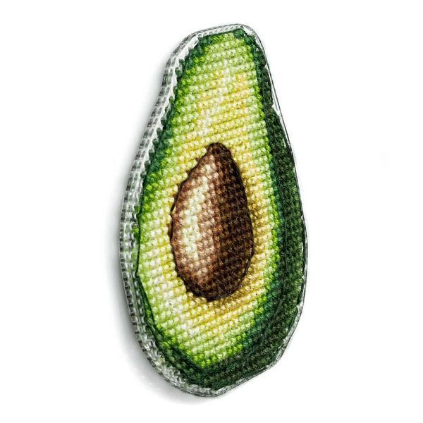 Plastic Cross-Stitch Kit &ndash; "Avocado" (Double-Sided) FLX-072
