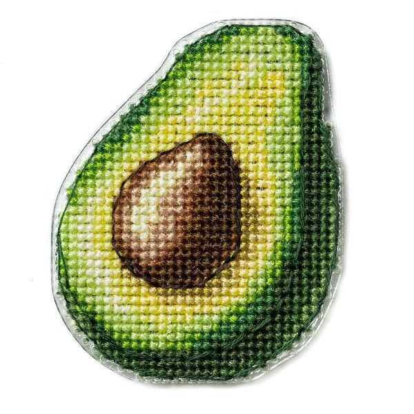 Plastic Cross-Stitch Kit &ndash; "Avocado" (Double-Sided) FLX-072