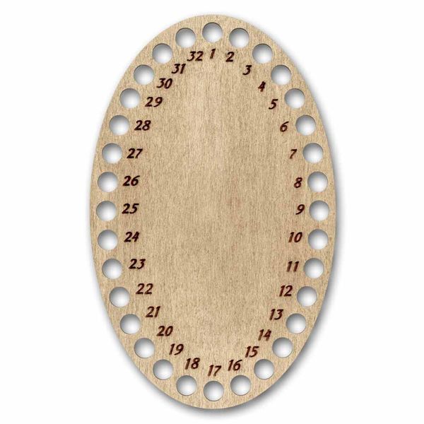 Floss Organizer &ndash; &ldquo;Purple Petals, Oval&rdquo; FLZ(P)-075