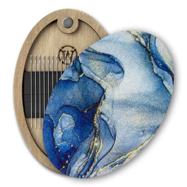 Magnetic Needle Case Oval &ndash; &ldquo;Blue Marble&rdquo; FLZB(N)-162